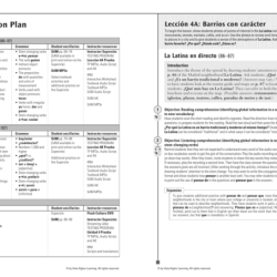 Spanish lesson ap plans curriculum higher vista learning temas