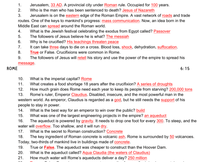 Rome engineering an empire worksheet