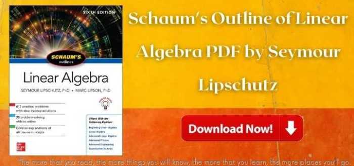 Schaum's outline for linear algebra