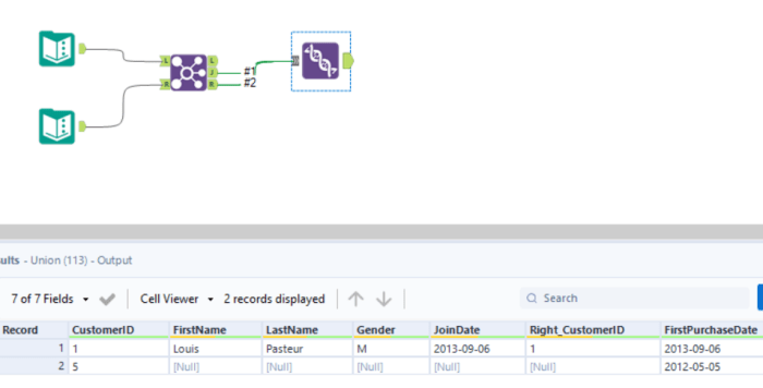 How do you create a right unjoin in alteryx