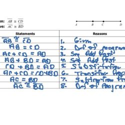 Segment proofs worksheets with answers