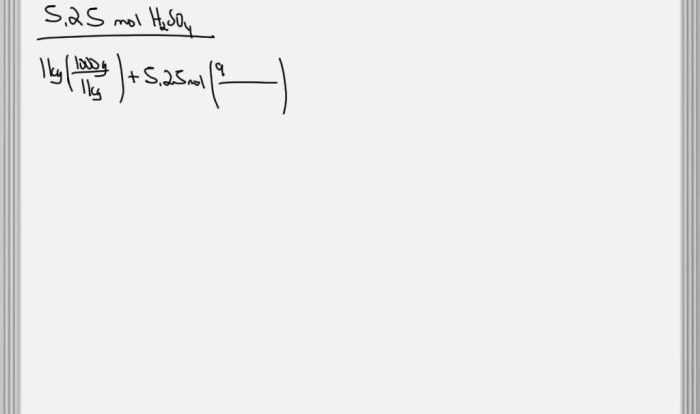 Concentration molal aq transcribed