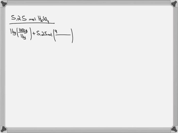 Concentration molal aq transcribed