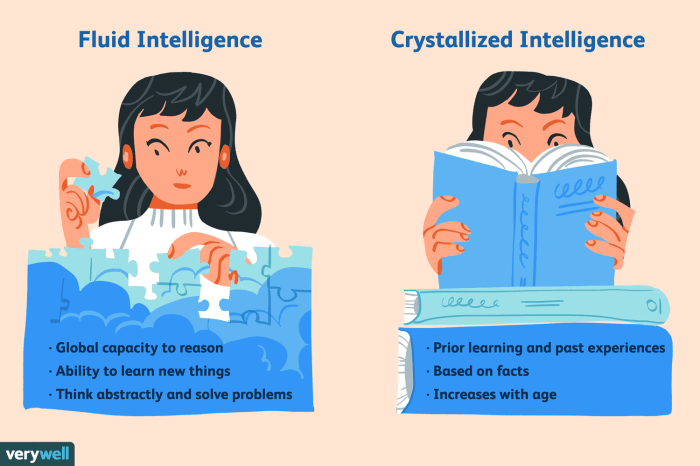 Inteligencia cristalizada y fluida ejemplos