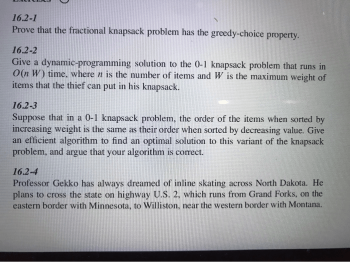 Prove that the fractional knapsack problem has the greedy-choice property